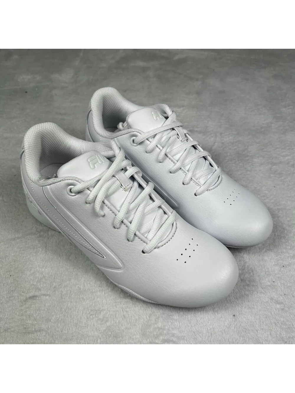 Fila Forlani Outline Flag Womens White Motorsport Inspired Sneakers Shoes 7.5